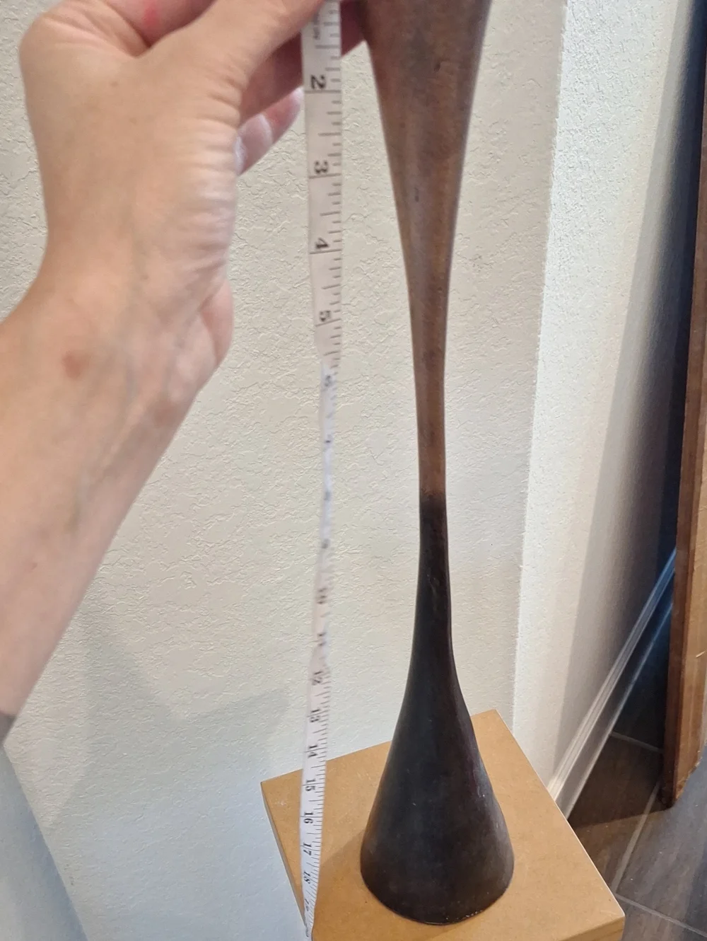 Vintage Michael Aram Contemporary Tapered Metal Candle Holder